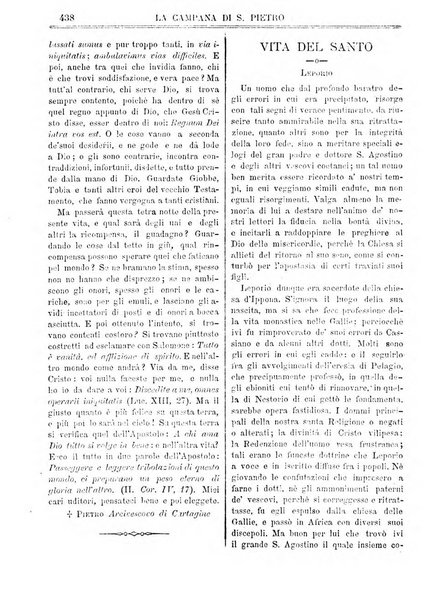 La campana di S. Pietro bollettino religioso settimanale