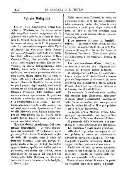 La campana di S. Pietro bollettino religioso settimanale