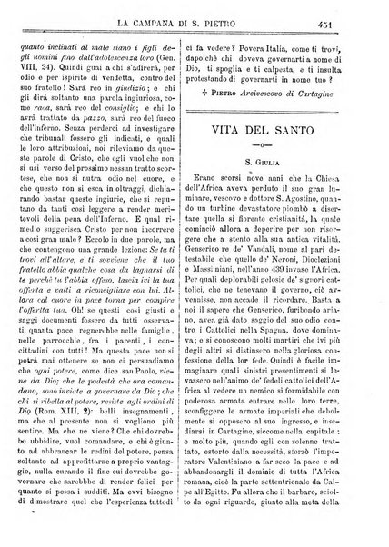 La campana di S. Pietro bollettino religioso settimanale