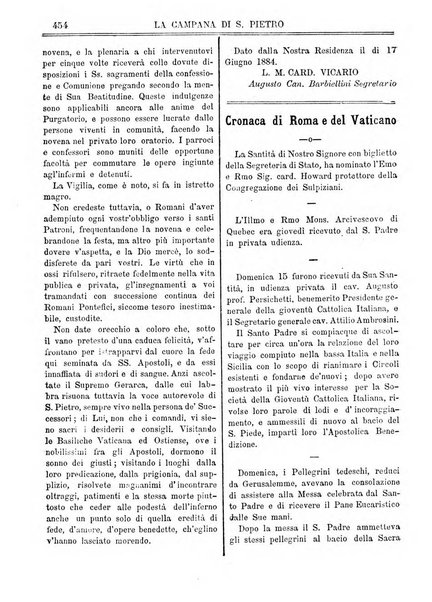 La campana di S. Pietro bollettino religioso settimanale