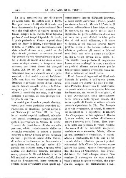 La campana di S. Pietro bollettino religioso settimanale