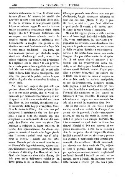 La campana di S. Pietro bollettino religioso settimanale