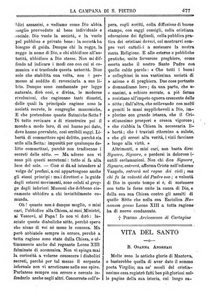 La campana di S. Pietro bollettino religioso settimanale