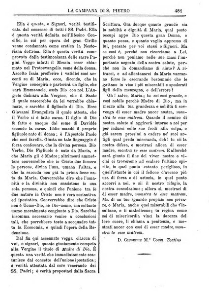 La campana di S. Pietro bollettino religioso settimanale