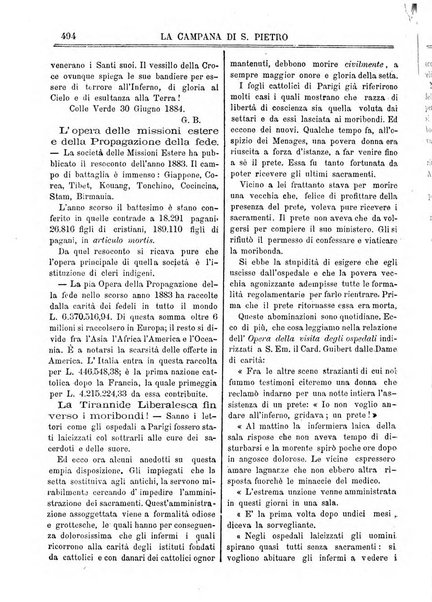 La campana di S. Pietro bollettino religioso settimanale