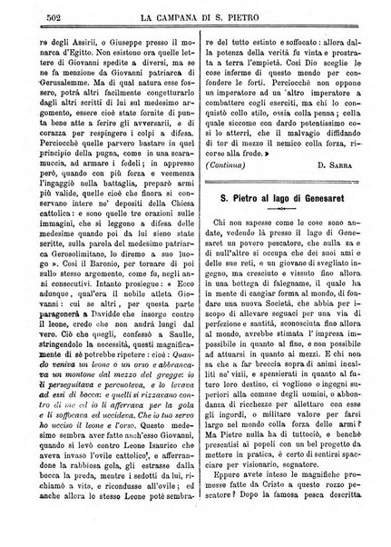 La campana di S. Pietro bollettino religioso settimanale