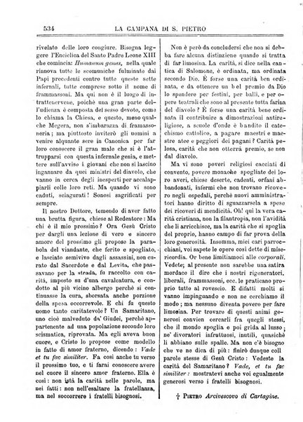 La campana di S. Pietro bollettino religioso settimanale