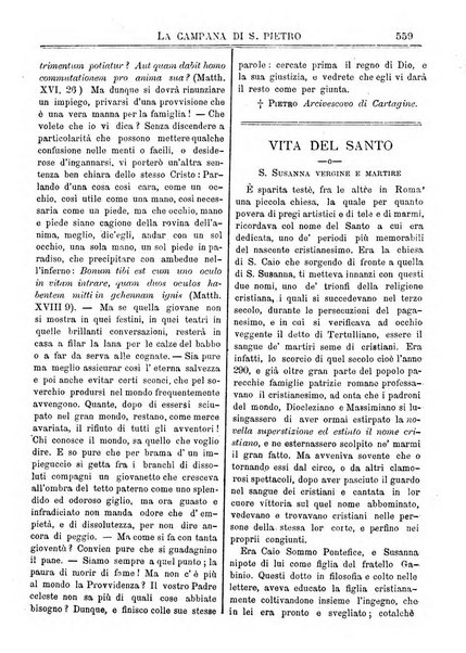 La campana di S. Pietro bollettino religioso settimanale