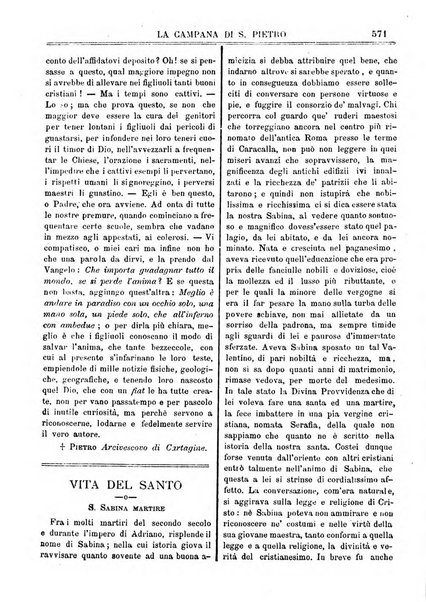 La campana di S. Pietro bollettino religioso settimanale