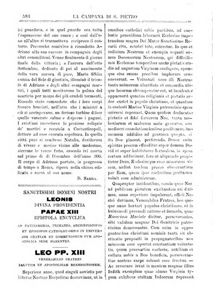 La campana di S. Pietro bollettino religioso settimanale