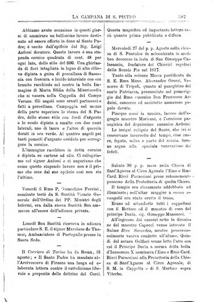 La campana di S. Pietro bollettino religioso settimanale