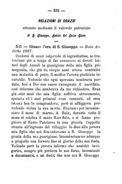 Annali di S. Giuseppe, amico del sacro cuore di Gesu