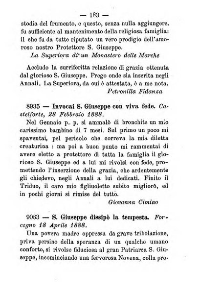 Annali di S. Giuseppe, amico del sacro cuore di Gesu