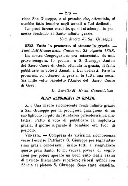 Annali di S. Giuseppe, amico del sacro cuore di Gesu