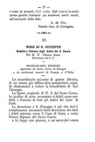 Annali di S. Giuseppe, amico del sacro cuore di Gesu