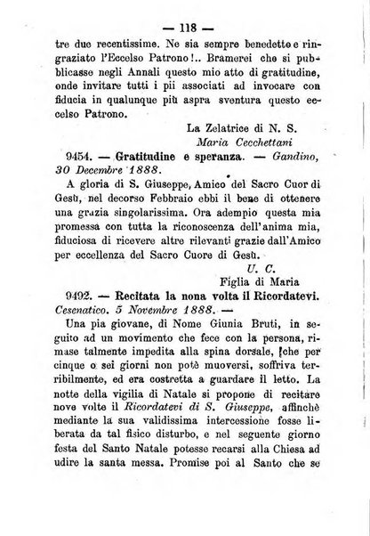 Annali di S. Giuseppe, amico del sacro cuore di Gesu