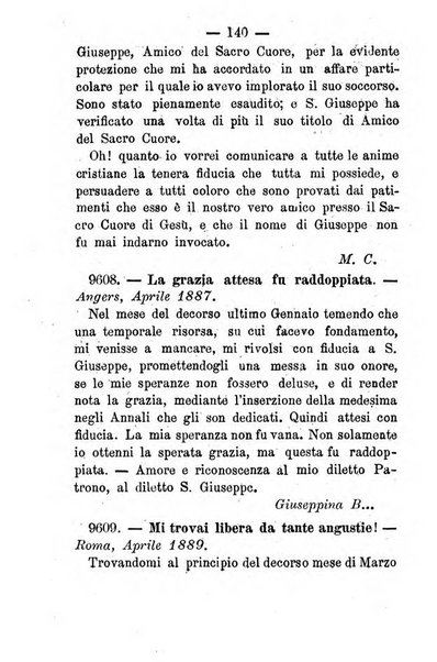 Annali di S. Giuseppe, amico del sacro cuore di Gesu