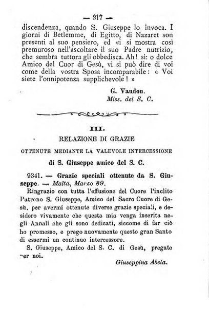 Annali di S. Giuseppe, amico del sacro cuore di Gesu