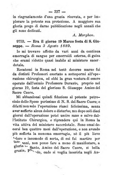 Annali di S. Giuseppe, amico del sacro cuore di Gesu