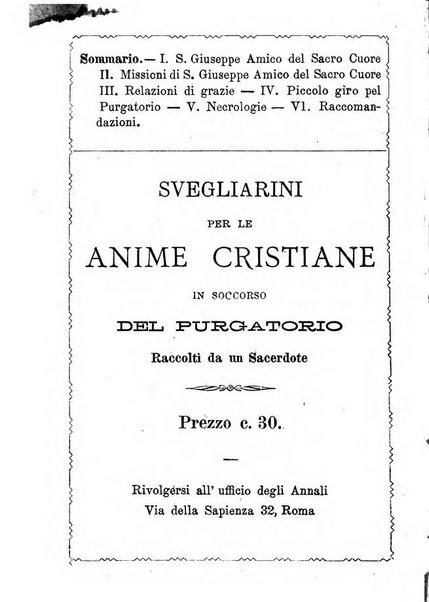 Annali di S. Giuseppe, amico del sacro cuore di Gesu