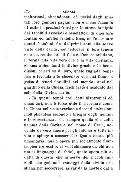 Annali dell'Opera della S. Infanzia