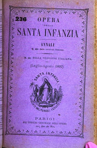 Annali dell'Opera della S. Infanzia