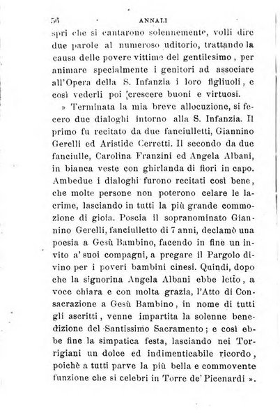 Annali dell'Opera della S. Infanzia