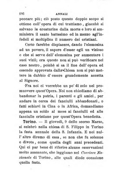 Annali dell'Opera della S. Infanzia