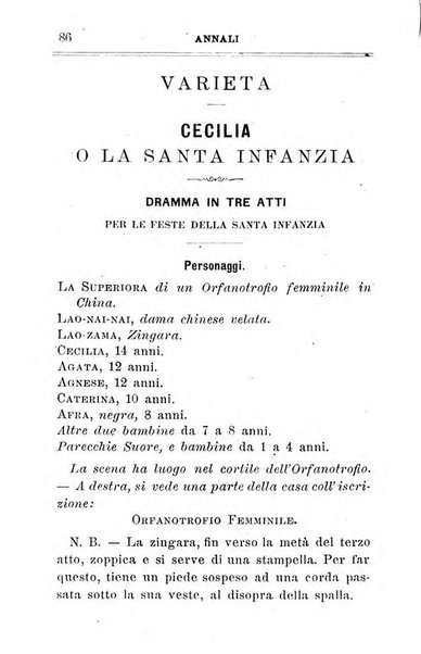 Annali dell'Opera della S. Infanzia