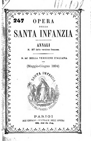 Annali dell'Opera della S. Infanzia