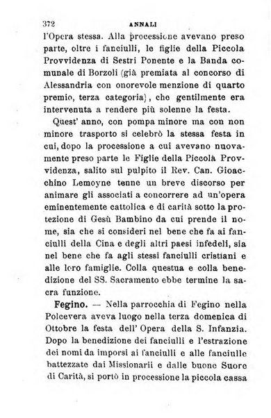 Annali dell'Opera della S. Infanzia