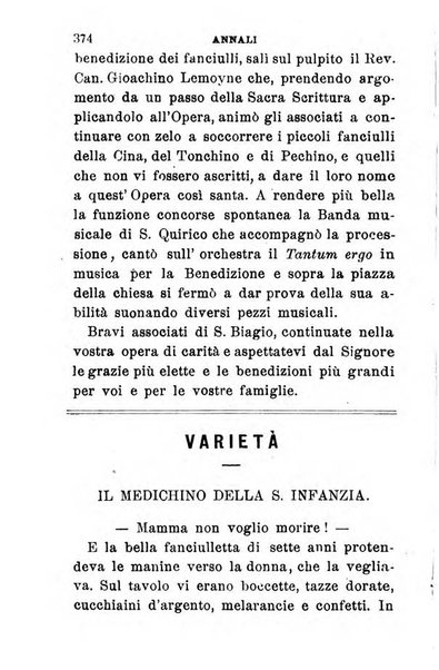 Annali dell'Opera della S. Infanzia