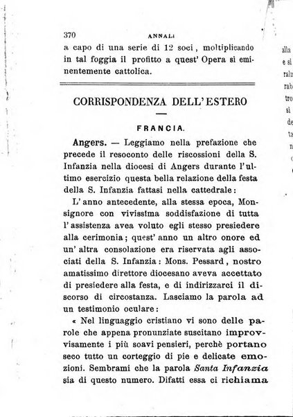 Annali dell'Opera della S. Infanzia