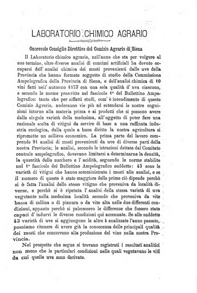 Bullettino del comizio agrario del circondario di Siena