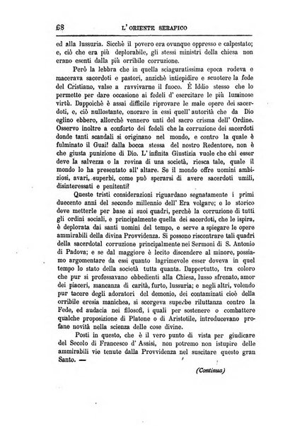 L'oriente serafico bollettino ufficiale per la celebrazione del VII centenario del Terz'Ordine Francescano