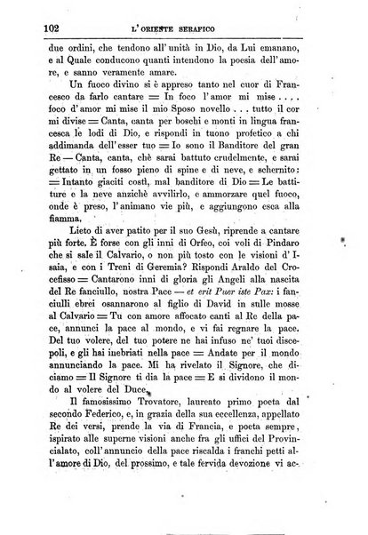 L'oriente serafico bollettino ufficiale per la celebrazione del VII centenario del Terz'Ordine Francescano