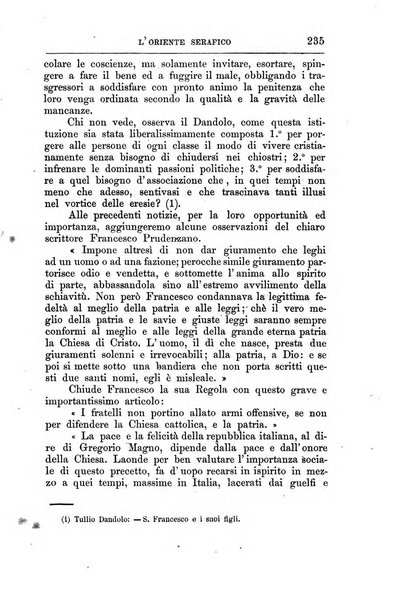 L'oriente serafico bollettino ufficiale per la celebrazione del VII centenario del Terz'Ordine Francescano