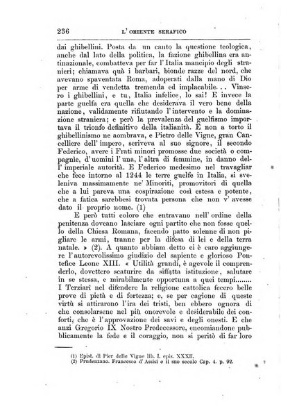 L'oriente serafico bollettino ufficiale per la celebrazione del VII centenario del Terz'Ordine Francescano