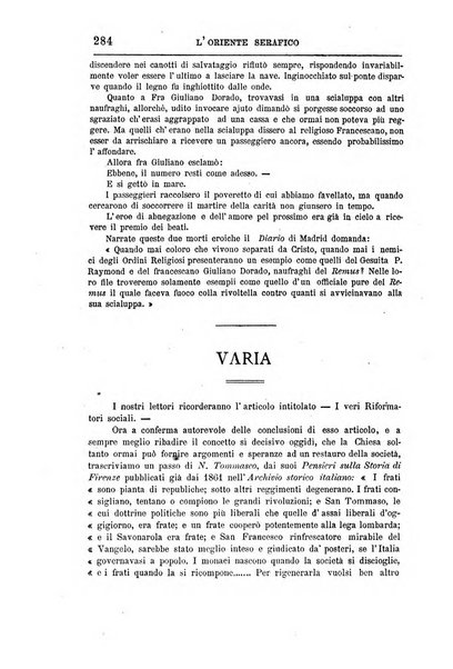 L'oriente serafico bollettino ufficiale per la celebrazione del VII centenario del Terz'Ordine Francescano