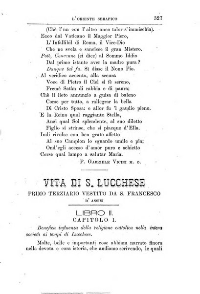 L'oriente serafico bollettino ufficiale per la celebrazione del VII centenario del Terz'Ordine Francescano