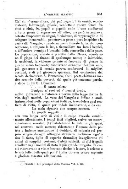 L'oriente serafico bollettino ufficiale per la celebrazione del VII centenario del Terz'Ordine Francescano