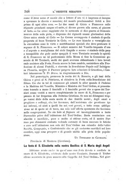 L'oriente serafico bollettino ufficiale per la celebrazione del VII centenario del Terz'Ordine Francescano