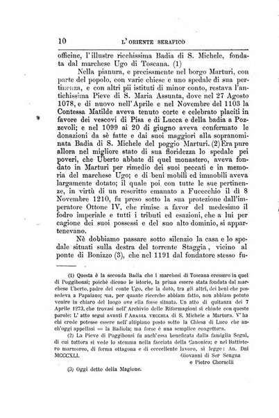 L'oriente serafico bollettino ufficiale per la celebrazione del VII centenario del Terz'Ordine Francescano