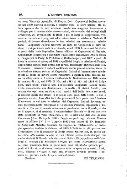 L'oriente serafico bollettino ufficiale per la celebrazione del VII centenario del Terz'Ordine Francescano