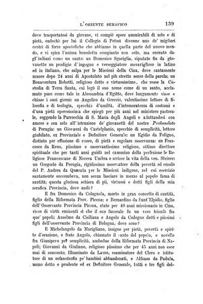 L'oriente serafico bollettino ufficiale per la celebrazione del VII centenario del Terz'Ordine Francescano