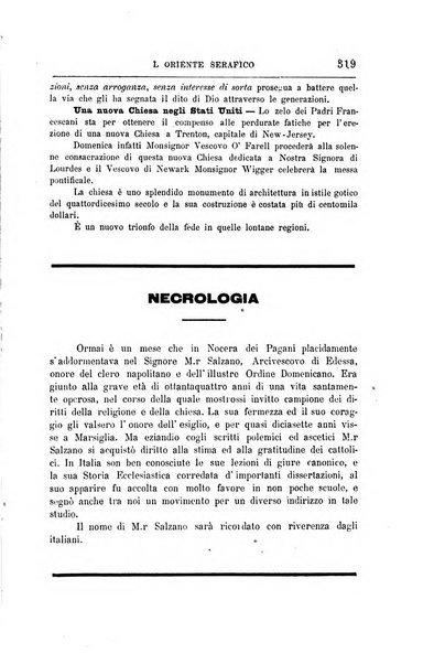 L'oriente serafico bollettino ufficiale per la celebrazione del VII centenario del Terz'Ordine Francescano