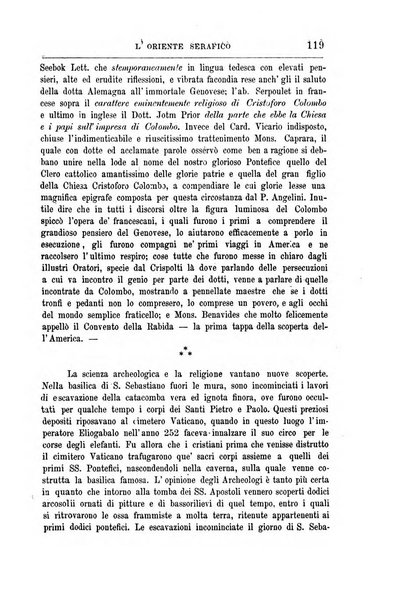 L'oriente serafico bollettino ufficiale per la celebrazione del VII centenario del Terz'Ordine Francescano