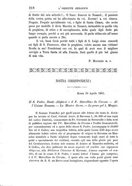 L'oriente serafico bollettino ufficiale per la celebrazione del VII centenario del Terz'Ordine Francescano