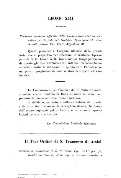 L'oriente serafico bollettino ufficiale per la celebrazione del VII centenario del Terz'Ordine Francescano