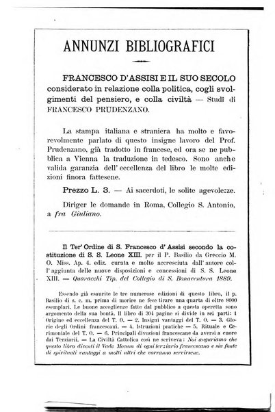 L'oriente serafico bollettino ufficiale per la celebrazione del VII centenario del Terz'Ordine Francescano